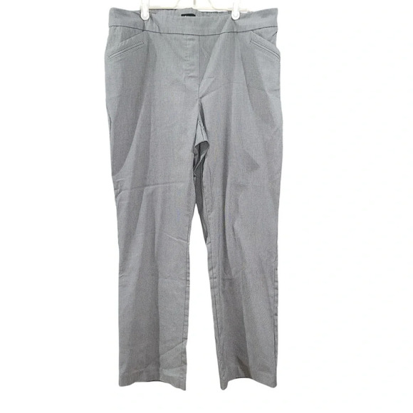 Reitman’s gray small checkered pants, size 18 with stretch. NWOT - Picture 1 of 6